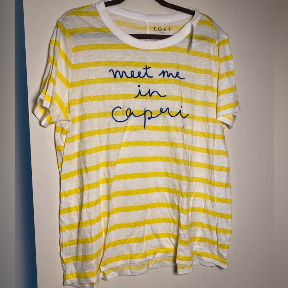 Loft “meet me in capri” tshirt